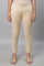 Beige Straight Fit Trouser Pants