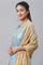 Blue Festive LIVA kurta, Skirt & Dupatta Set