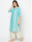 Blue Festive Kurta and Palazzo Set
