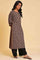 Brown Print Mix Straight kurta