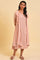 Dusty Pink Mock Layered Dress