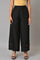 Black Side Pleated Parallel Pants