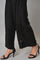 Black Side Pleated Parallel Pants