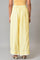 Lemonade Yellow Parallel Pants With Lace Border