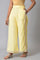 Yellow Printed Parallel Pants