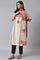 Ecru Straight Printed kurta Set