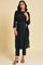 Black Mock Vest kurta Set