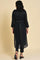 Black Mock Vest kurta Set