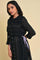 Black Mock Vest kurta Set