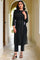 Black Mock Vest kurta Set
