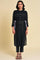 Black Mock Vest kurta Set