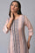 Pink Dobby Printed kurta