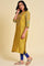 Mustard Embroidered kurta Set