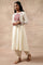Aari Embroidered Flared kurta In Cotton Voile