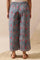 Blue Floral Multicolored Parallel Pants