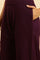 Purple Embroidered Asymmetrical Winter Kurta And Pants Set