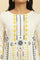 White A-Line Kurta In Multicoloured Print And Tights Set