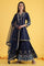 Blue Embroidered Kurta & Sharara with Dupatta Set