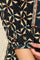 Black Geometric Printed Rayon Crepe A-Line Kurta With Metallic Embroidery On Yoke