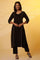 Black Shantung Embellished Kurta