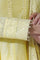 Yellow Chanderi Panelled Thread Work Anarkali Kurta, Churidar and Dupatta Set