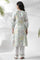 White A-Line Floral Printed Kurta