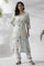 White Floral Printed A-Line Kurta