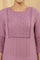 Purple Cotton Textured Embroidered Kurta