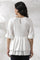 White Embroidered Peplum Top
