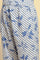 Blue Leaf Printed Straight Kurta And Pants Set