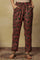 Jungle Green Block Printed Straight Pants