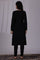 Grey Solid Thread Work Acrylic A-Line Kurta