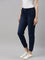 Women Solid Blue Denim Joggers