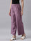 Women Lila Solid Linen Palazzos