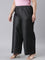 Women Solid Black Denims Wide Leg Pants