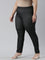 Women Solid Black Denim Legging