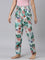 Women Green Printed Woven Viscose Lounge Pants