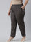 Women Solid Silver Grey Comfort Fit Cotton Pants