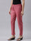 Women Solid Rusty Pink Comfort Fit Cotton Pants