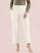 Cream Ponte Wide Pants