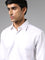 WES Formals Solid White Relaxed Fit Shirt