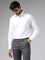 WES Formals Solid White Relaxed Fit Shirt