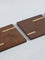 Westside Home Dark Brown Wooden Coasters (Set of 4)