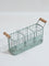 Westside Home Mint Wired Cutlery Caddy With Wooden Handles