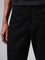 Nuon Solid Black Denim Straight Jeans