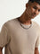 ETA Beige Knitted Slim Fit T-Shirt