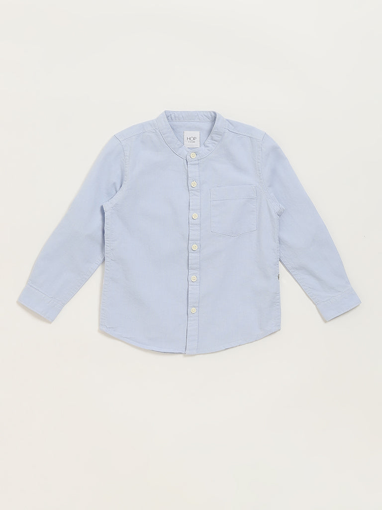 HOP Kids Blue Straight-Fit Shirt