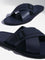 SOLEPLAY Navy Cross-Strap Leather Sandals