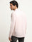 WES Casuals Pink Solid Slim Fit Shirt