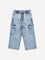 HOP Kids Blue Washed Mid Rise Relaxed Fit Jeans